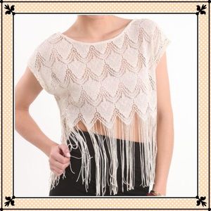 Kirra Crochet Metallic✨Cropped Fri…
